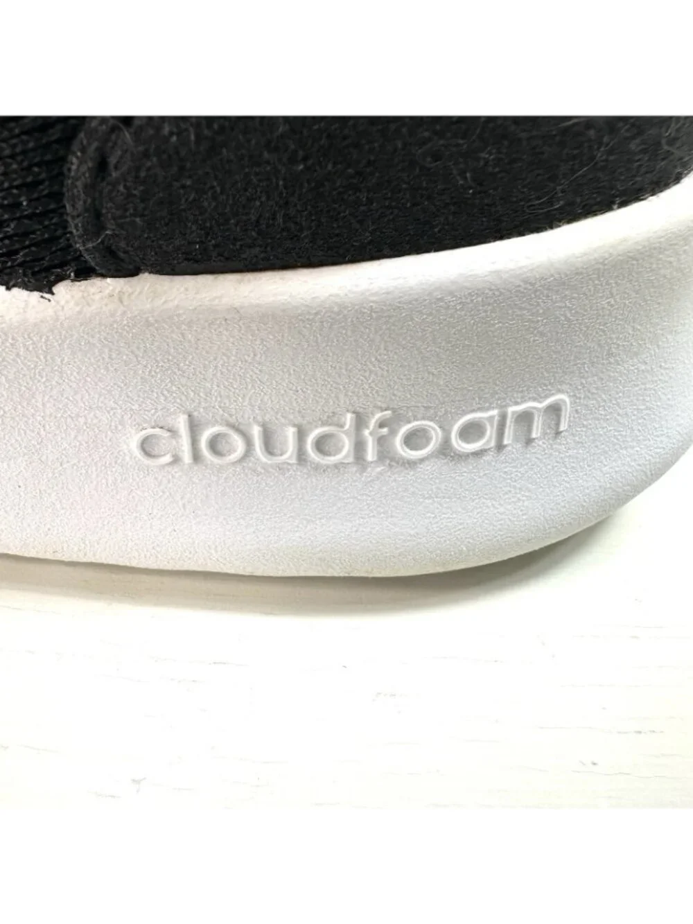 Adidas Cloudfoam Sneakers QT Racer Running Shoes Womens Size 8 Black Pink AC8247